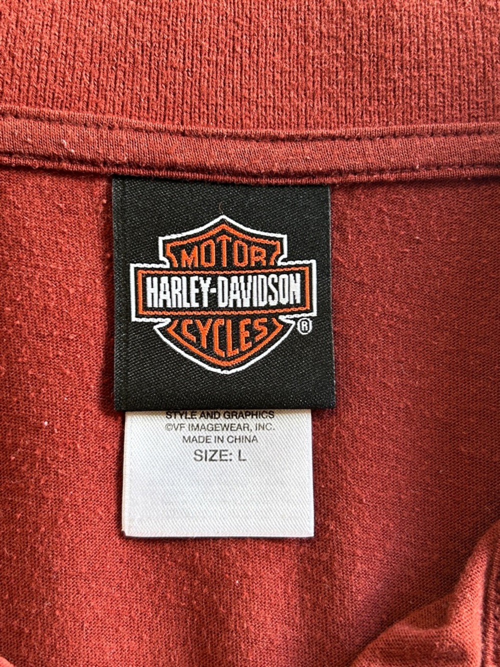 Harley-Davidson short sleeve polo shirt. L - Picture 7 of 7